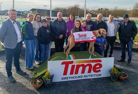 THE 2026 TIME GREYHOUND NUTRITION IRISH CESAREWITCH WINNER PRESENTATION